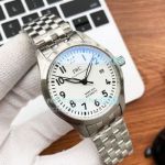 Copy IWC Pilots Mark XVIII Stainless Steel White Dial Watch 40MM